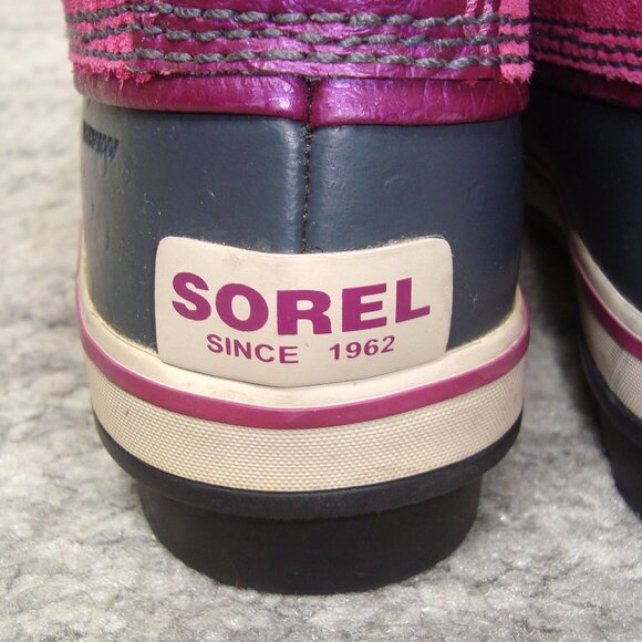 Sorel Tofino Pink Suede Waterproof Snow Boots Girls Size 5 - Picture 10 of 15